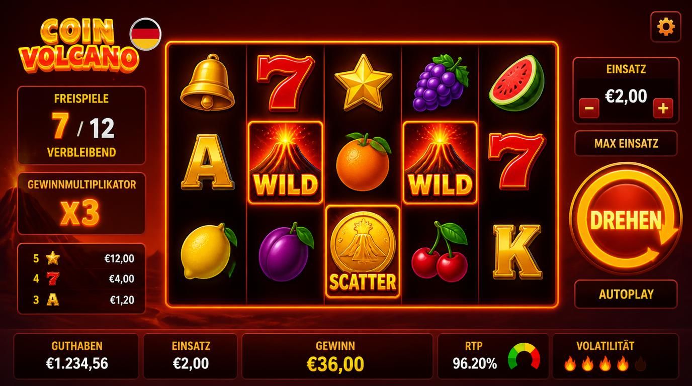 Slot-Rundenerklärung mit Spin, Symbolkombos, Freispiele und RTP-Anzeige.